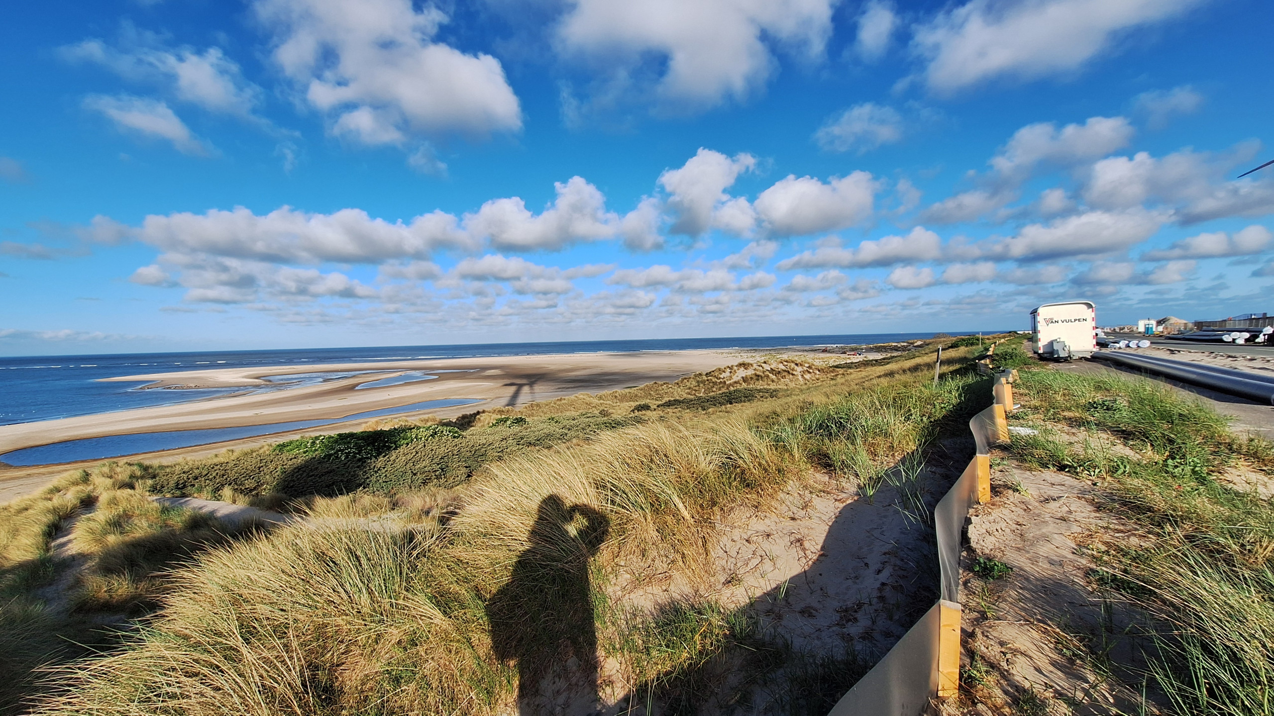 Werkterrein langs de  Noordzeeboulevard